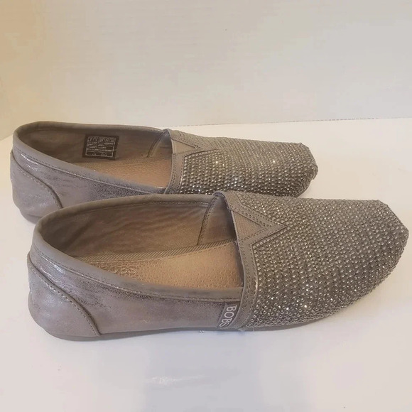 Bobs Sketchers Size 7 Womans Sparkly  Slip-On Loafers. - Picture 5 of 9